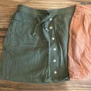 UpWest Pink 2-pack A-Line Skirt with Tie Front